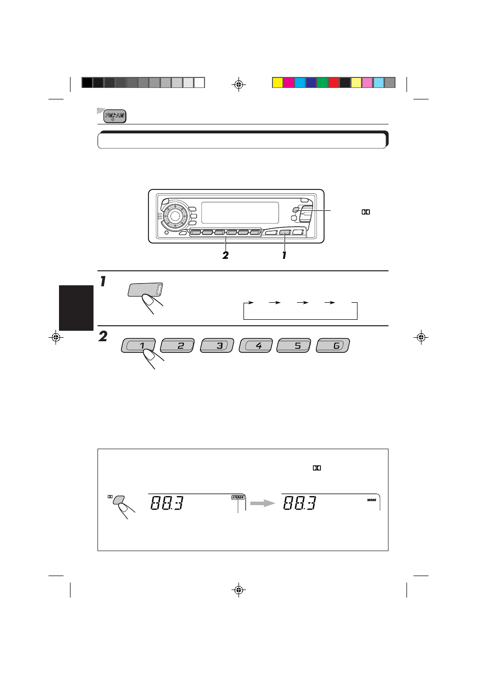 Afstemmen op een voorkeuzezender | JVC KS-FX850R User Manual | Page 143 / 182