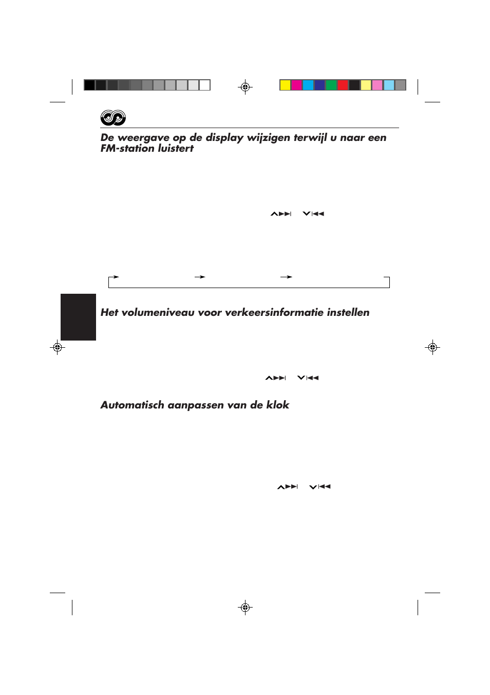 Het volumeniveau voor verkeersinformatie instellen, Automatisch aanpassen van de klok | JVC KS-FX850R User Manual | Page 151 / 182