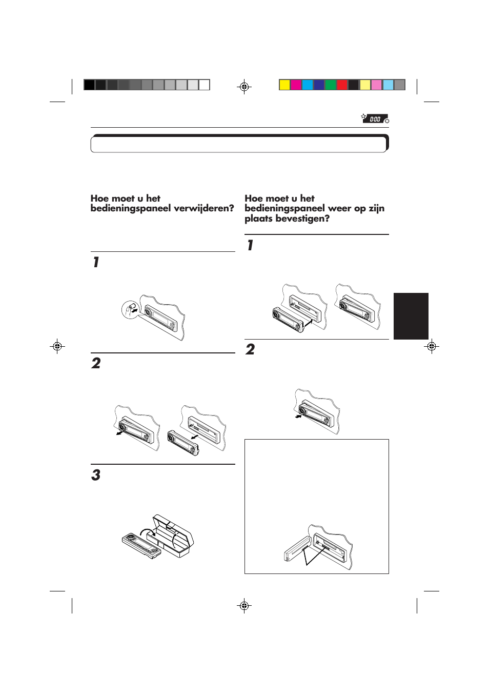 Bedieningspaneel verwijderen | JVC KS-FX850R User Manual | Page 166 / 182