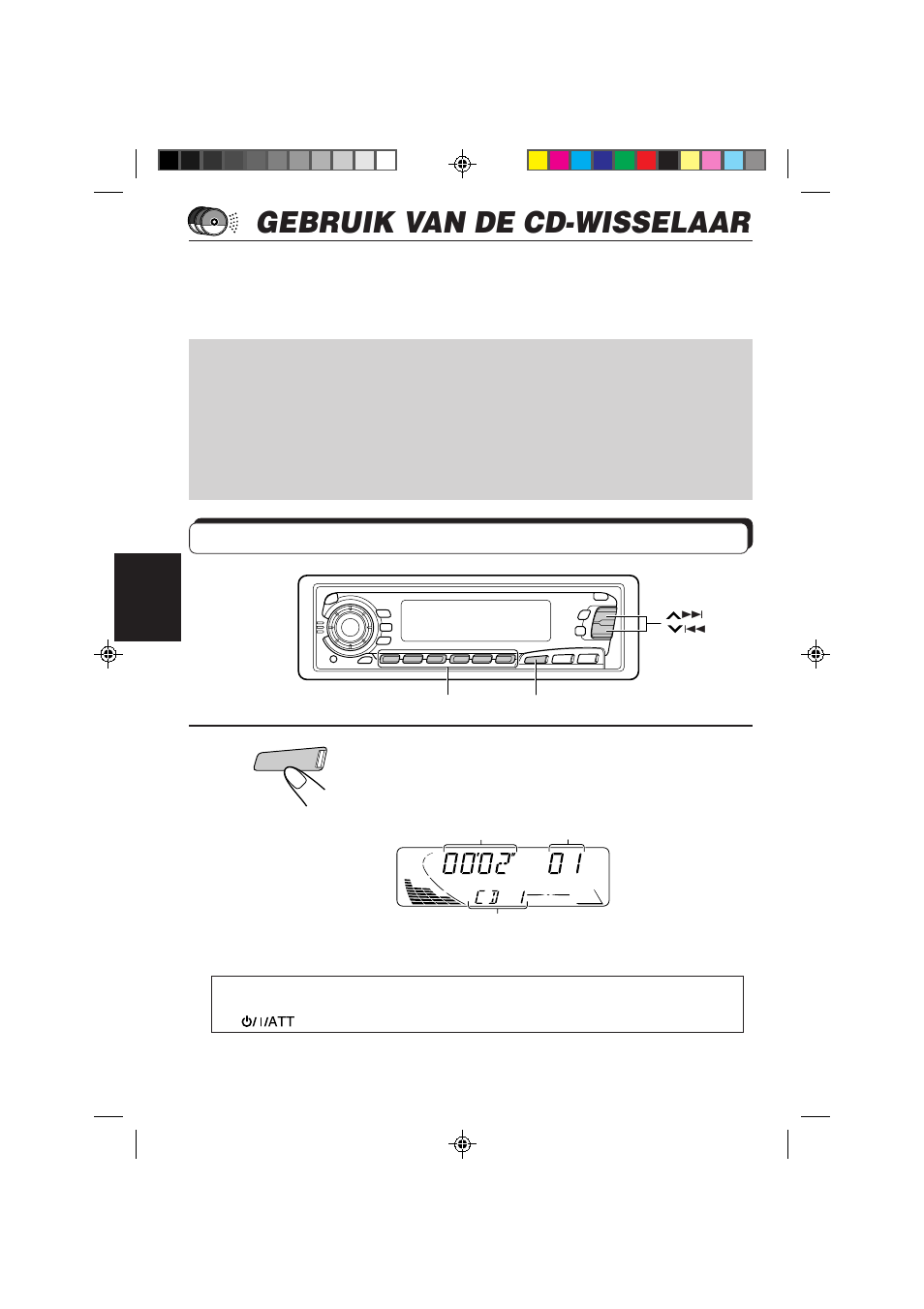 Gebruik van de cd-wisselaar, Cd’s afspelen, Selecteer de automatische cd-wisselaar | JVC KS-FX850R User Manual | Page 169 / 182