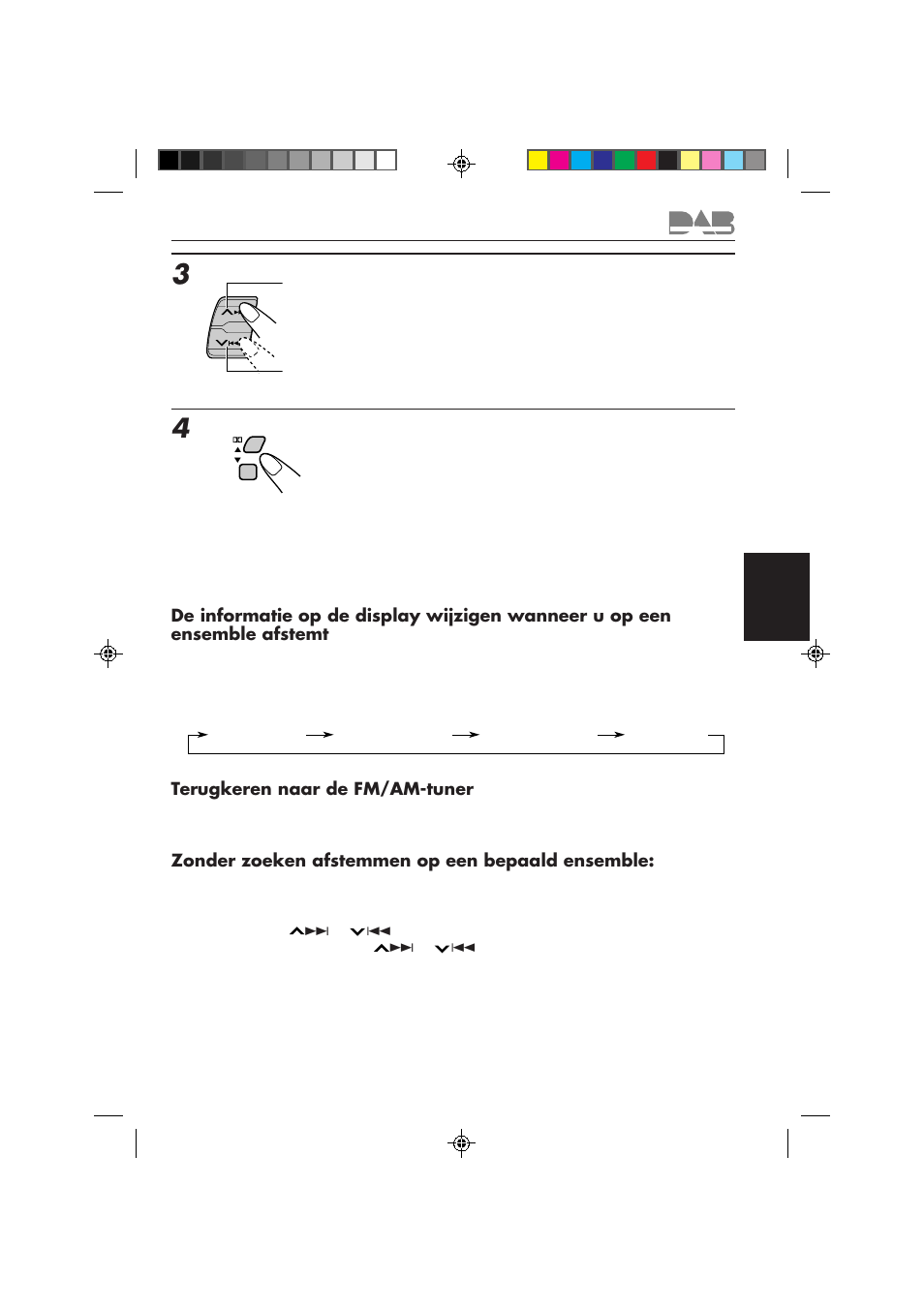 Zoek een ensemble op, Selecteer de service waarnaar u wilt luisteren | JVC KS-FX850R User Manual | Page 174 / 182