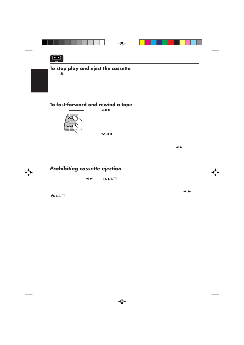 Prohibiting cassette ejection | JVC KS-FX850R User Manual | Page 18 / 182