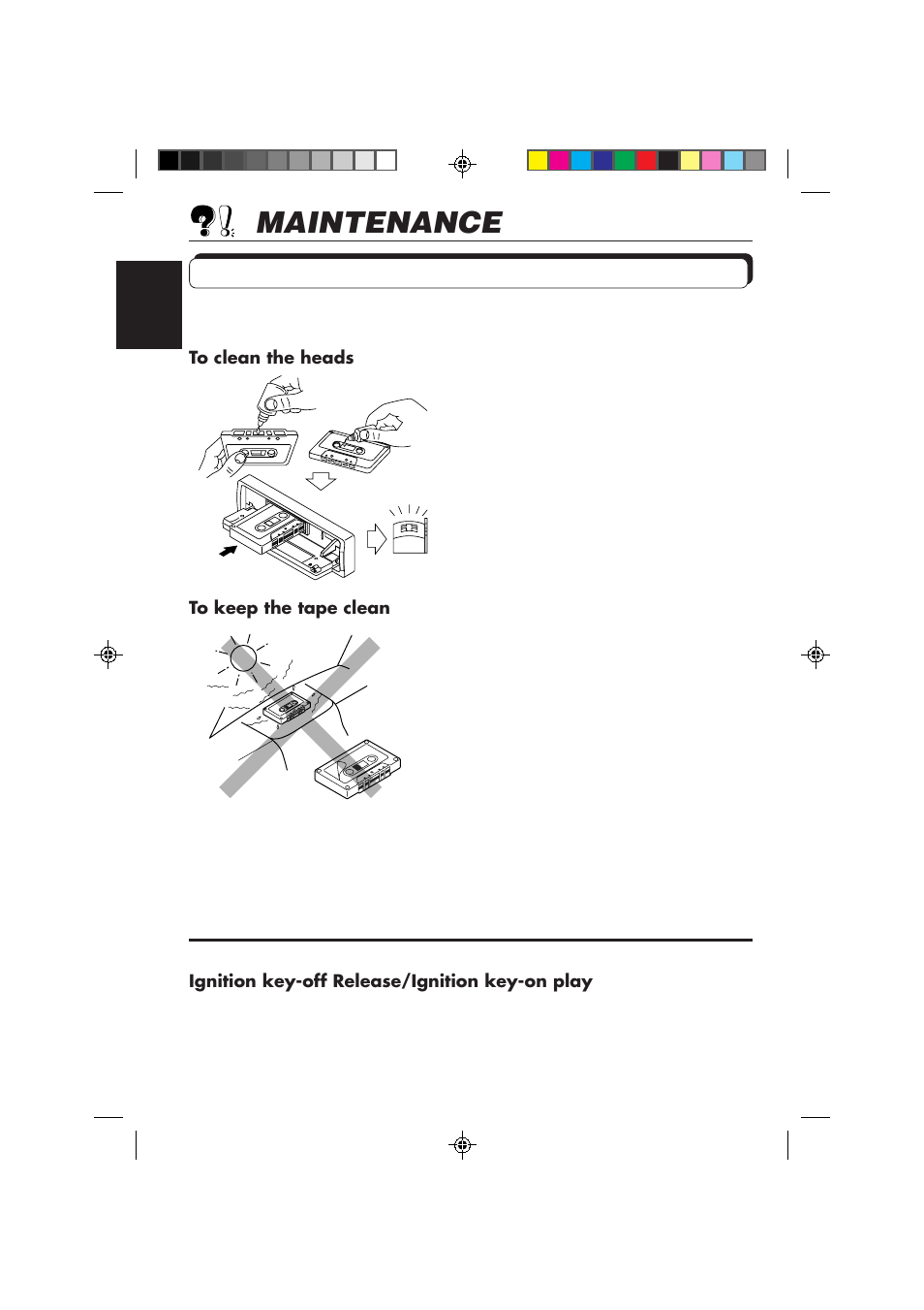 Maintenance | JVC KS-FX850R User Manual | Page 44 / 182