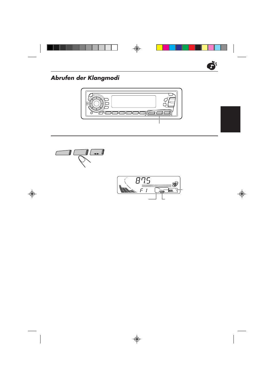 Abrufen der klangmodi, Deutsch | JVC KS-FX850R User Manual | Page 68 / 182