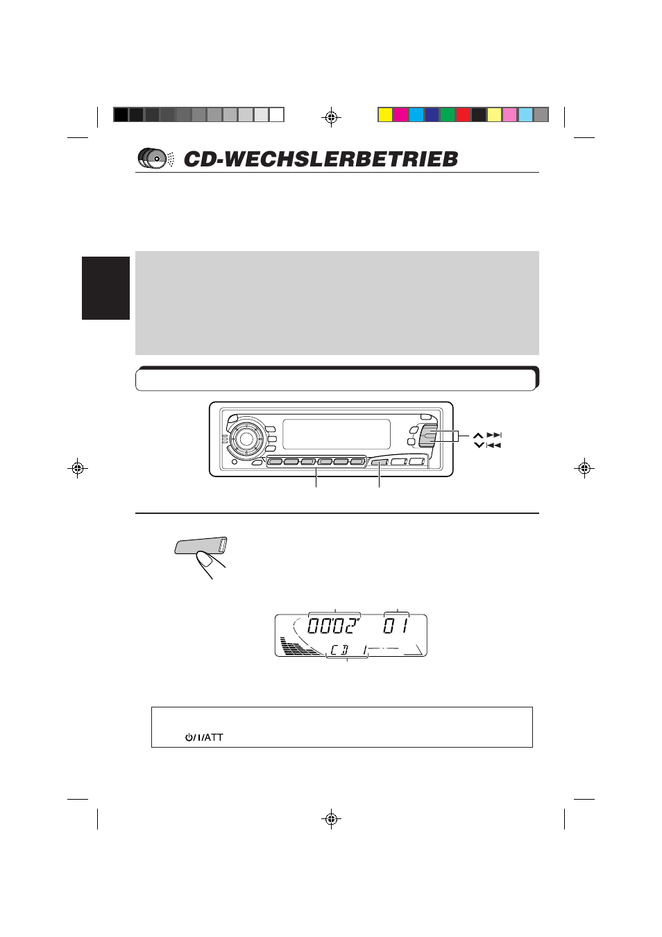 Cd-wechslerbetrieb, Abspielen der cds, Den automatischen cd-wechsler wählen | JVC KS-FX850R User Manual | Page 79 / 182