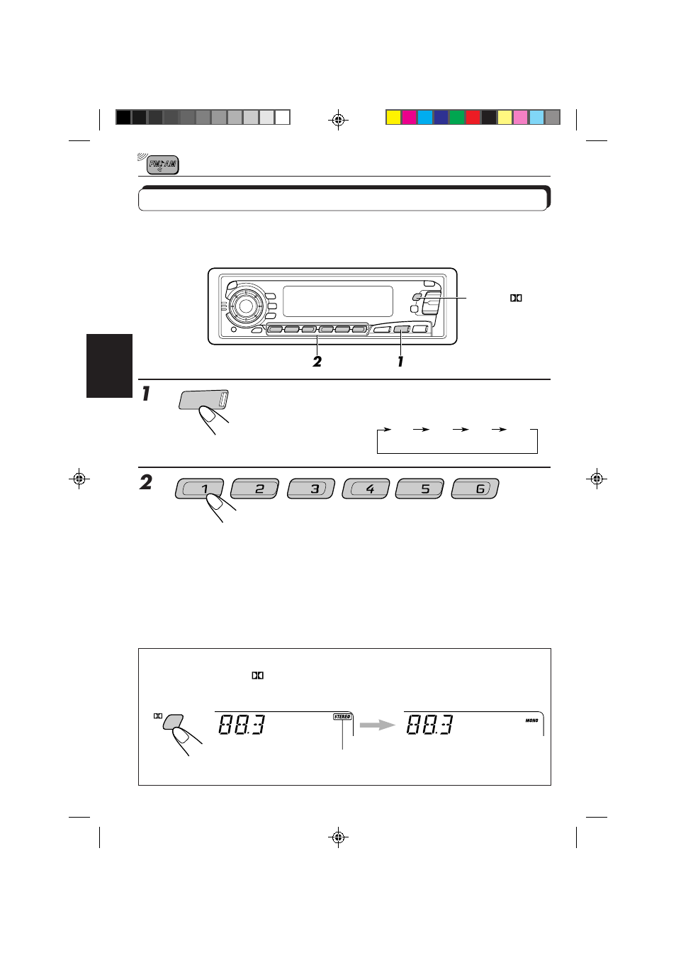 Accord d’une station présélectionnée | JVC KS-FX850R User Manual | Page 98 / 182