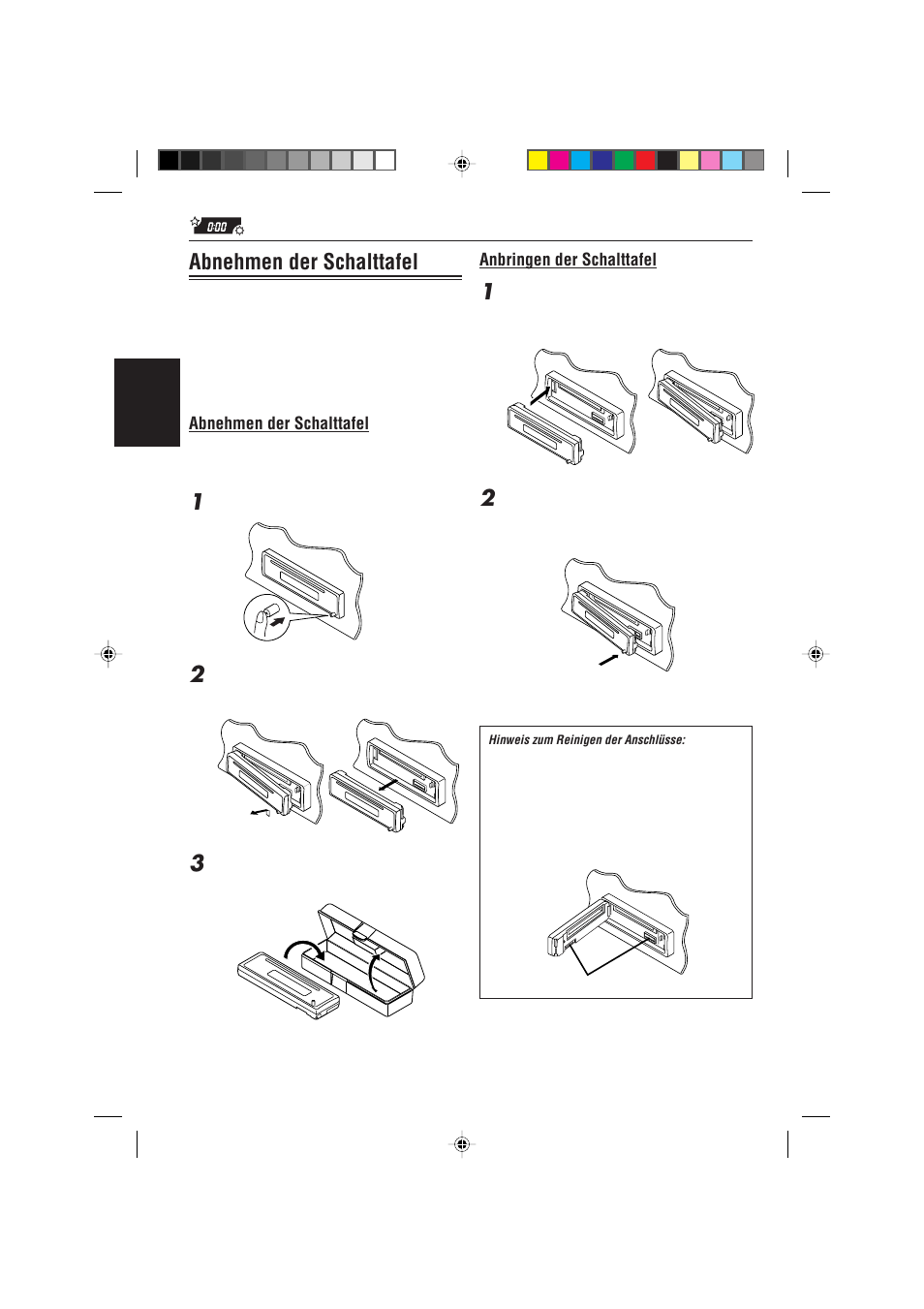 Abnehmen der schalttafel | JVC KD-S733R User Manual | Page 50 / 106