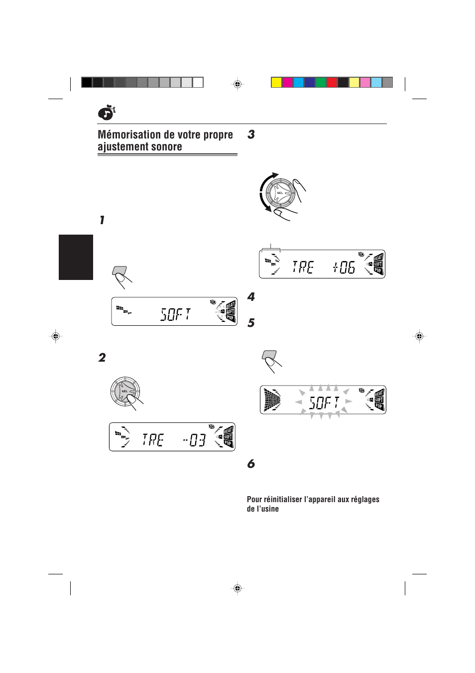 Memorisation de votre propre ajustement sonore, Mémorisation de votre propre ajustement sonore | JVC KD-S733R User Manual | Page 72 / 106