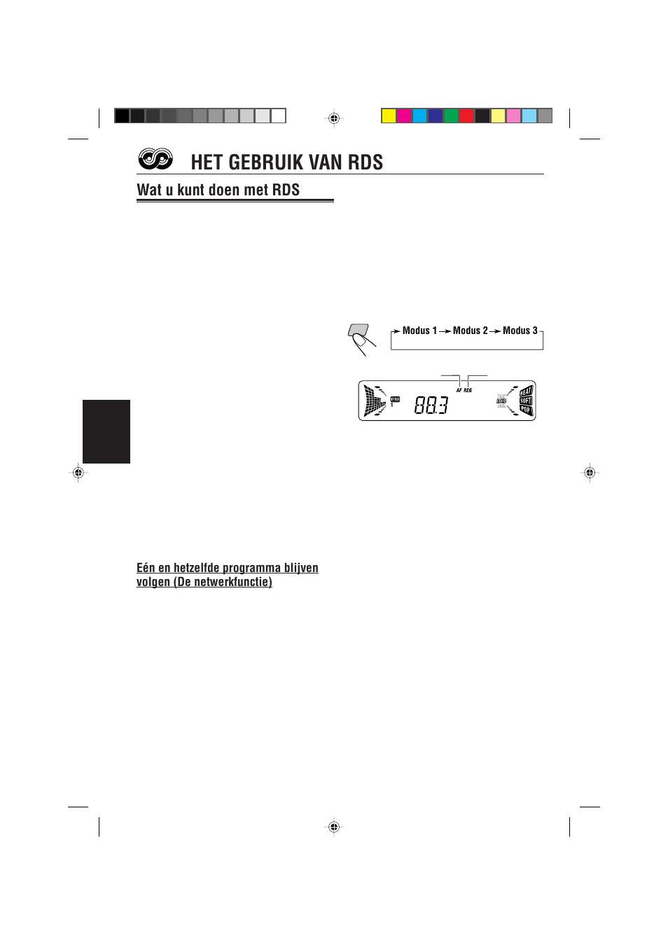 Het gebruik van rds, Wat u kunt doen met rds | JVC KD-S733R User Manual | Page 88 / 106