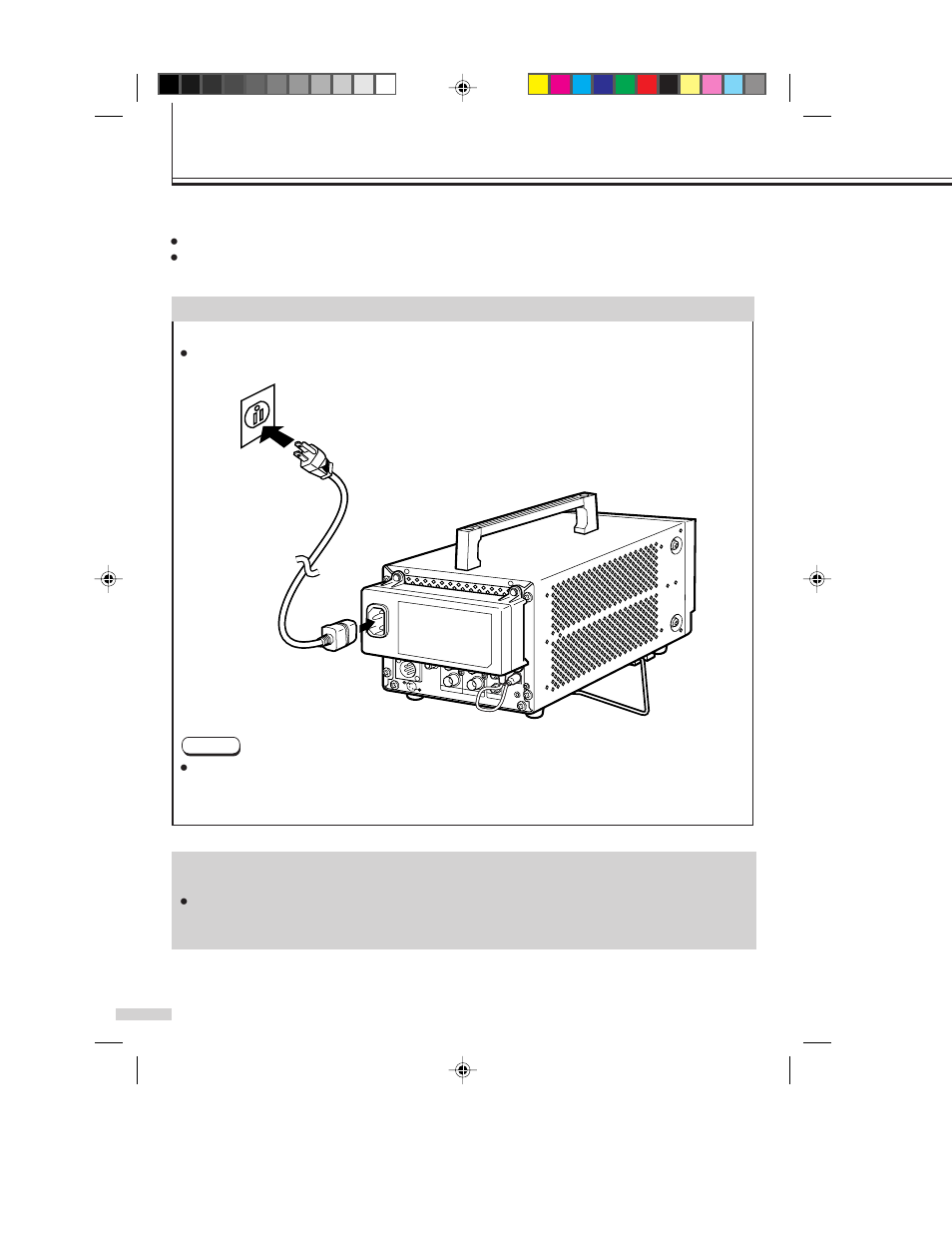 Preparing the power supply, Indoor usage (ac power supply), Precautions | JVC TM-L450TU User Manual | Page 10 / 24