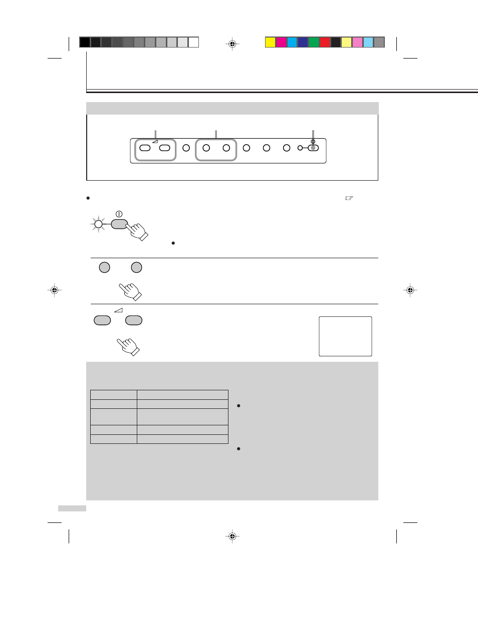 Basic operations, Press the power button to turn the power on, Monitoring the picture | JVC TM-L450TU User Manual | Page 12 / 24