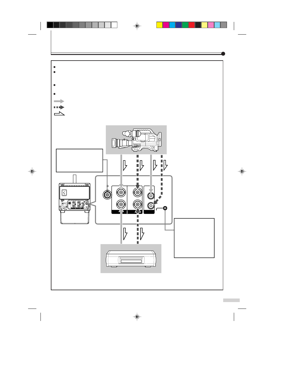 Basic connection examples, Ac adapter) | JVC TM-L450TU User Manual | Page 9 / 24