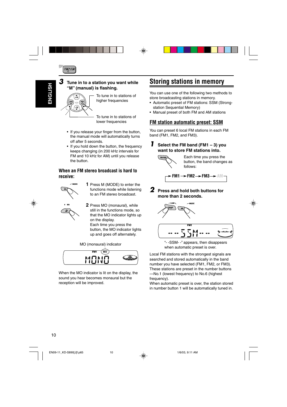 JVC KD-S890 User Manual | Page 10 / 34