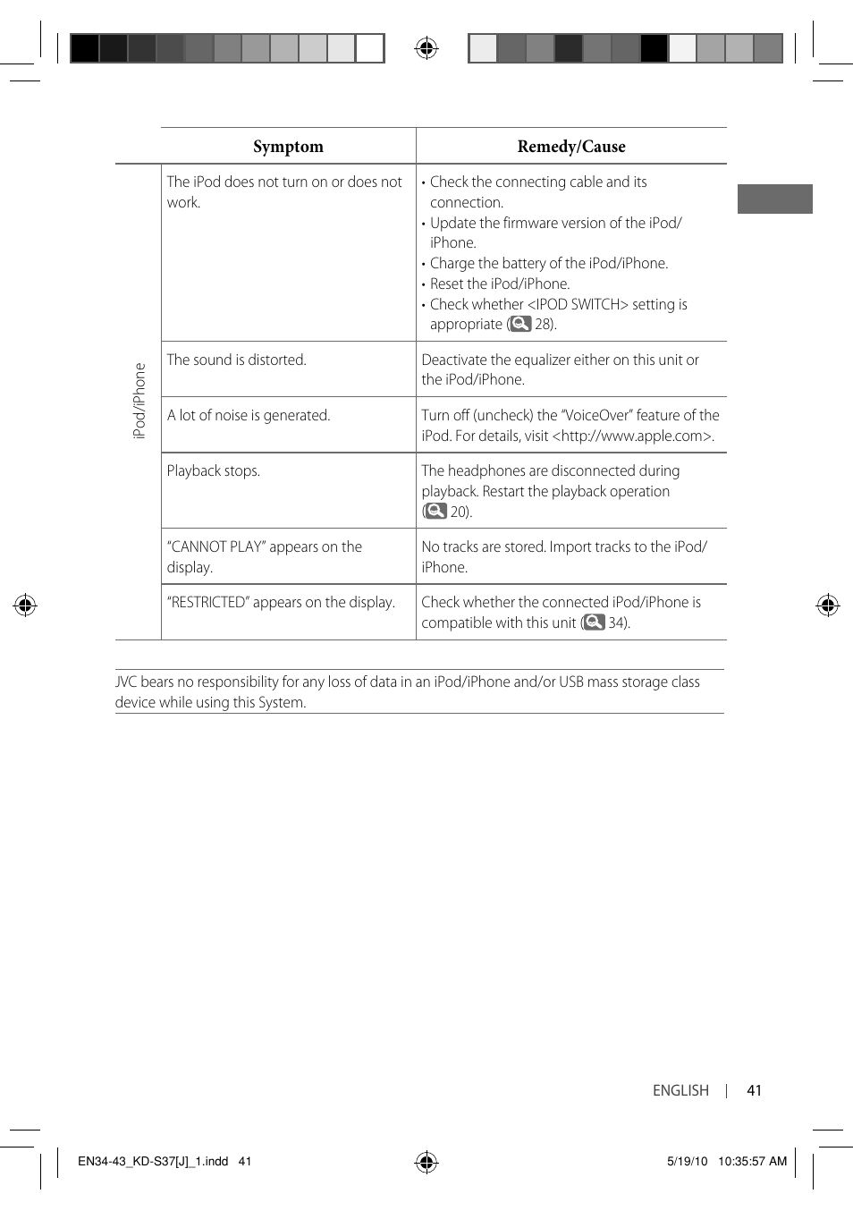 JVC KD-S37 User Manual | Page 41 / 87
