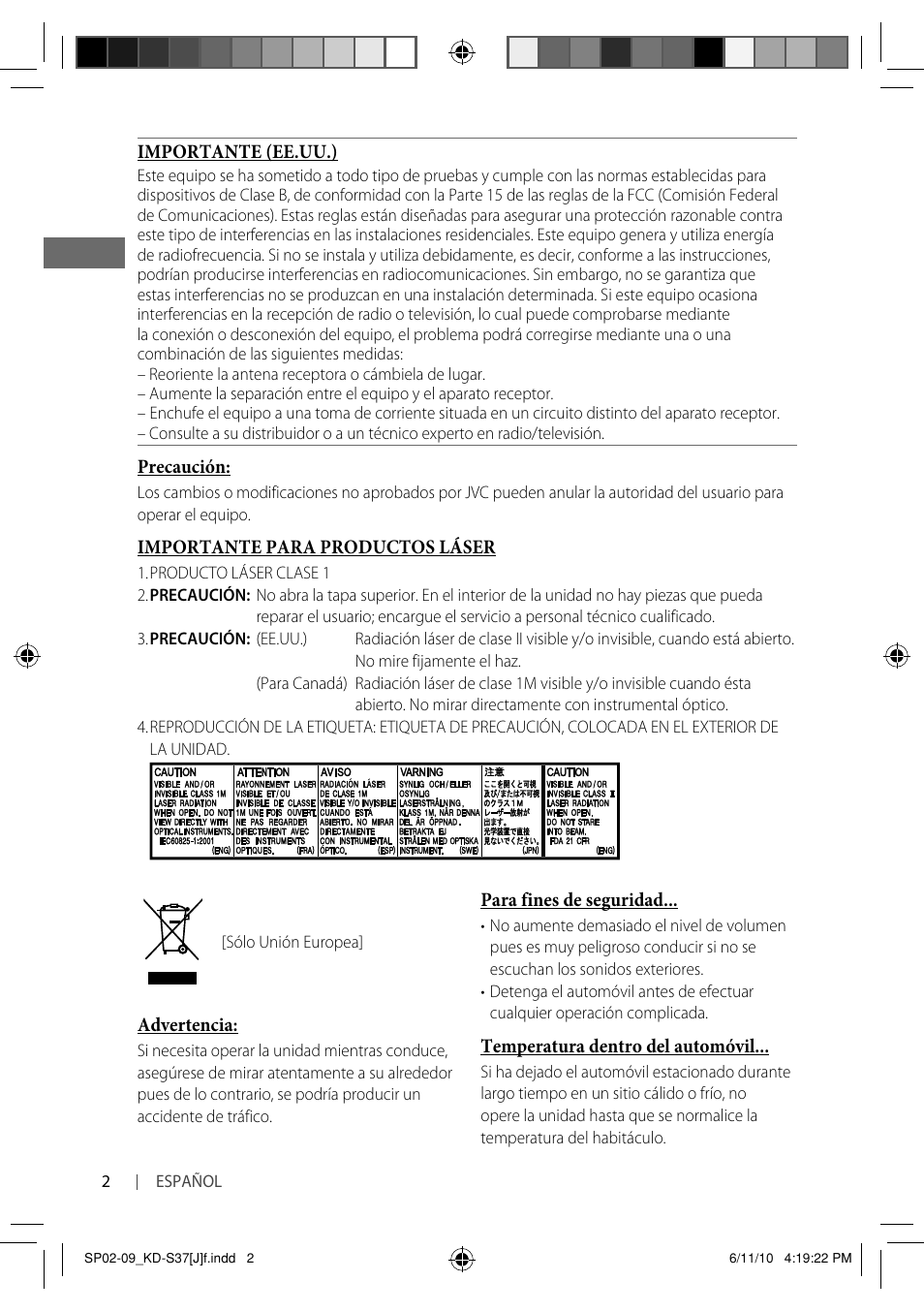 JVC KD-S37 User Manual | Page 44 / 87