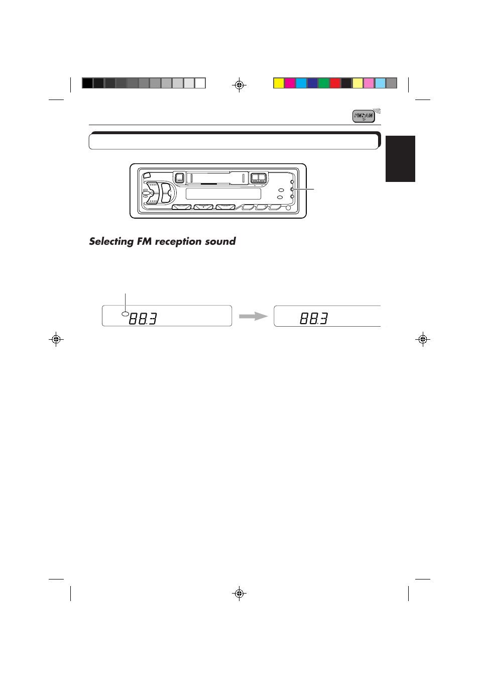 Other convenient tuner functions, Selecting fm reception sound, English | JVC KS-FX433R User Manual | Page 15 / 30
