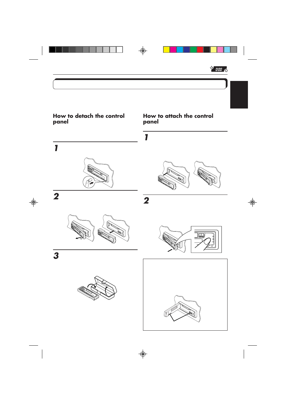 Detaching the control panel | JVC KS-FX433R User Manual | Page 23 / 30