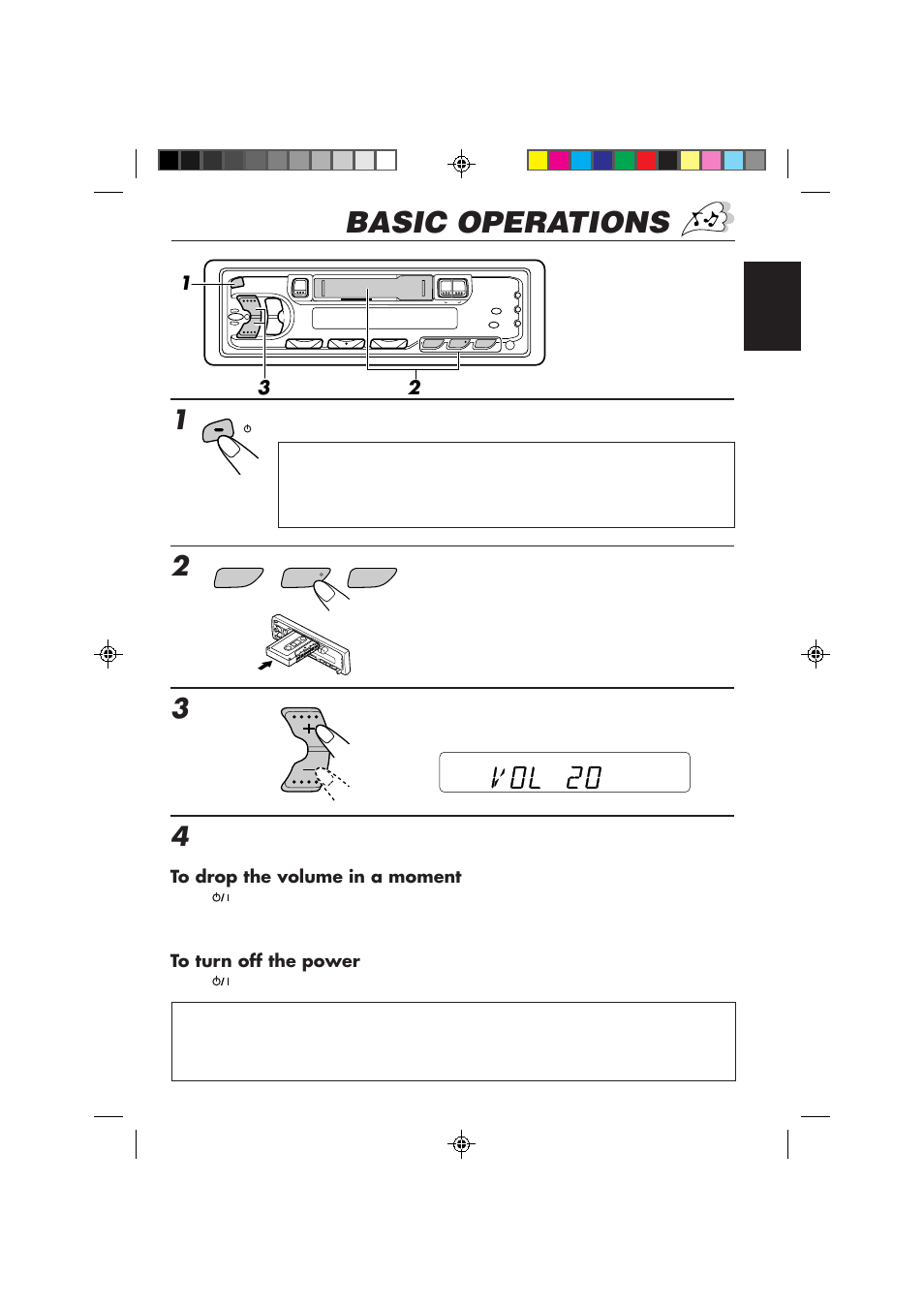 Basic operations | JVC KS-FX433R User Manual | Page 3 / 30