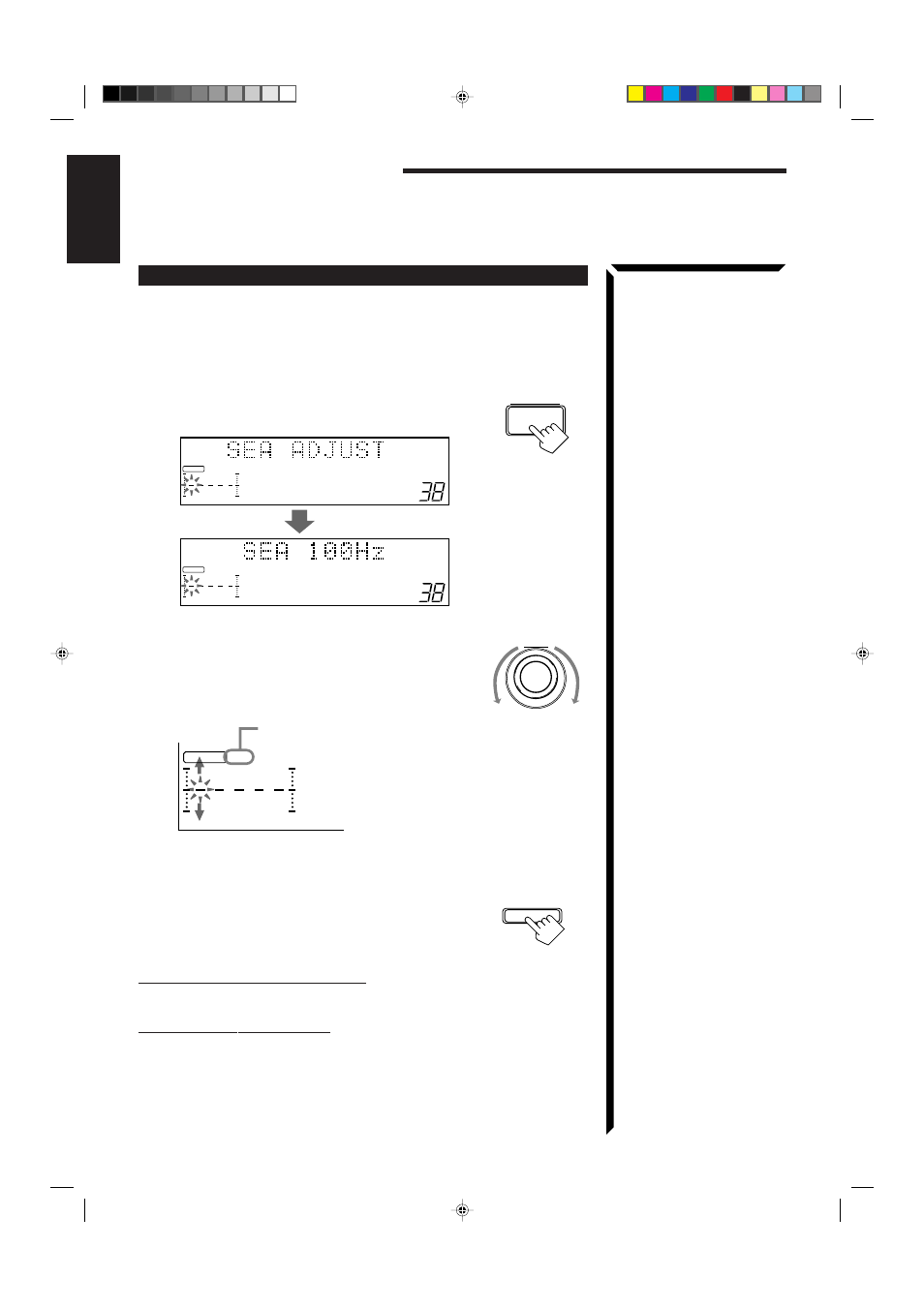 Using the sea modes, English, On the front panel only | JVC RX-884PBK User Manual | Page 32 / 72