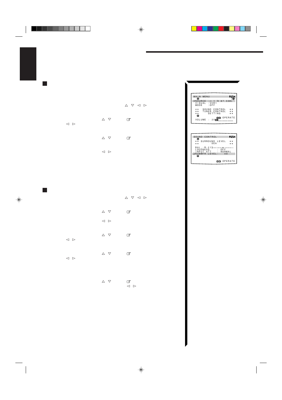 Using the on-screen menus | JVC RX-884PBK User Manual | Page 48 / 72