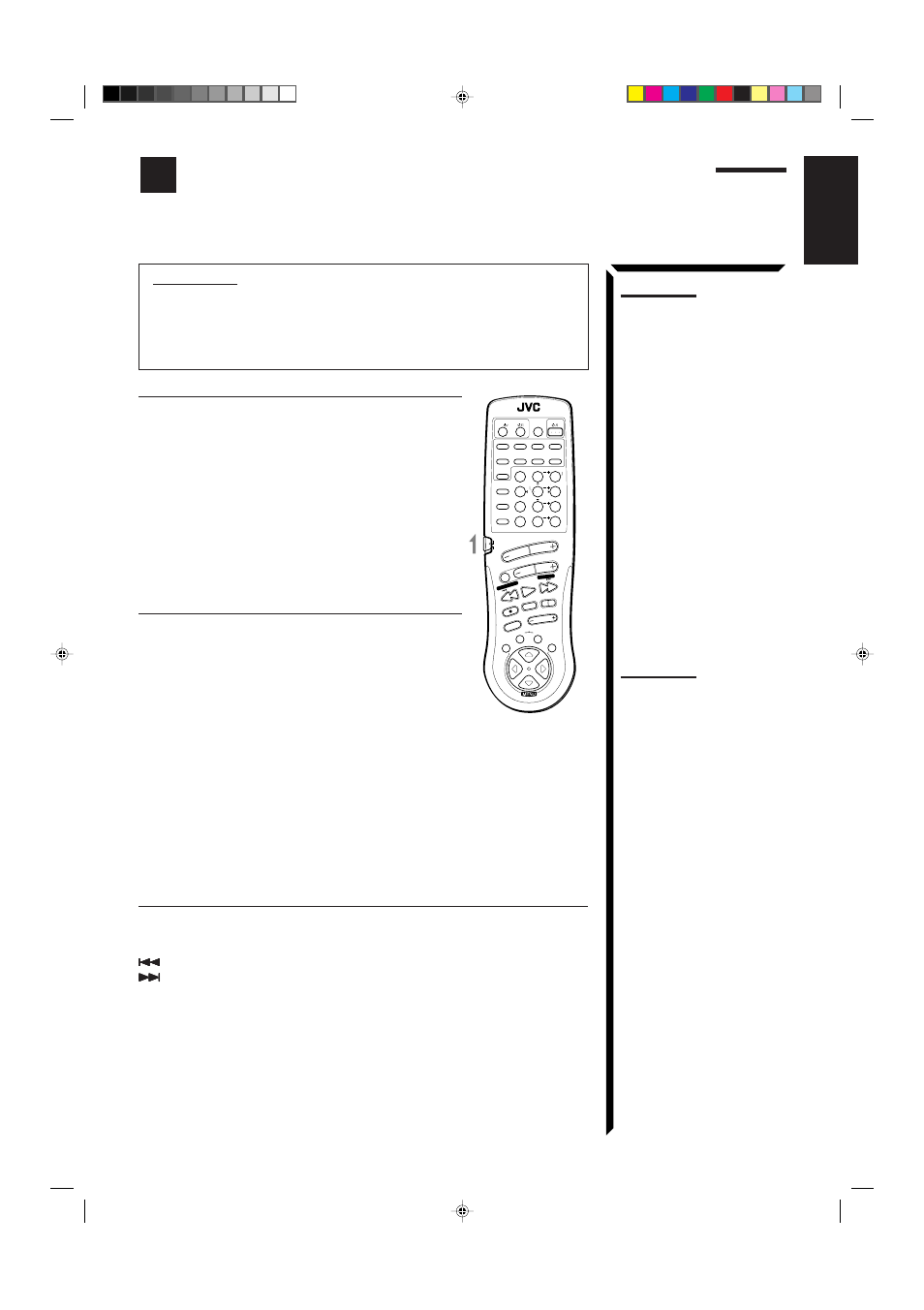 Operating jvc’s audio/video components, English | JVC RX-884PBK User Manual | Page 61 / 72