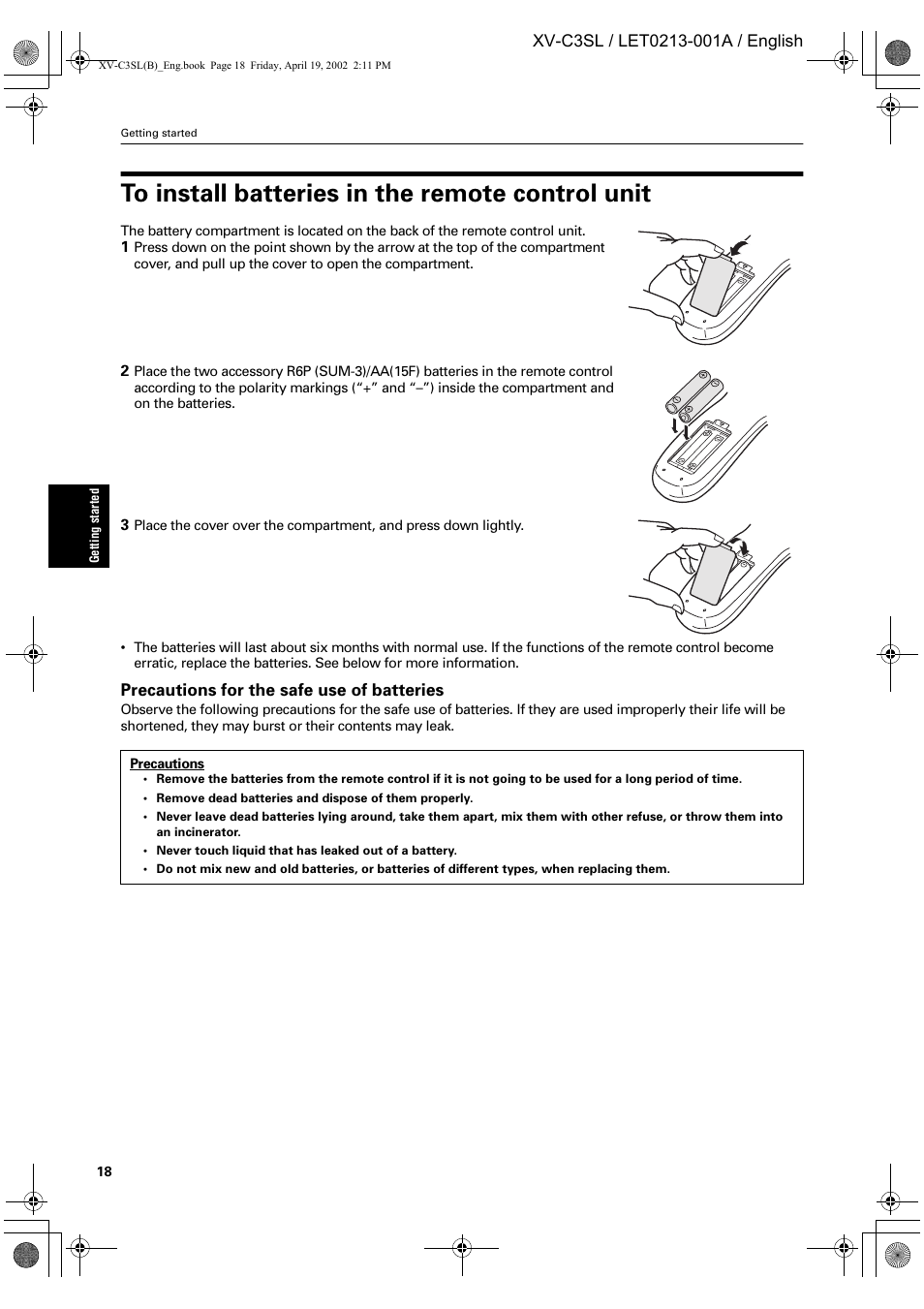 JVC LET0213-001A User Manual | Page 20 / 62