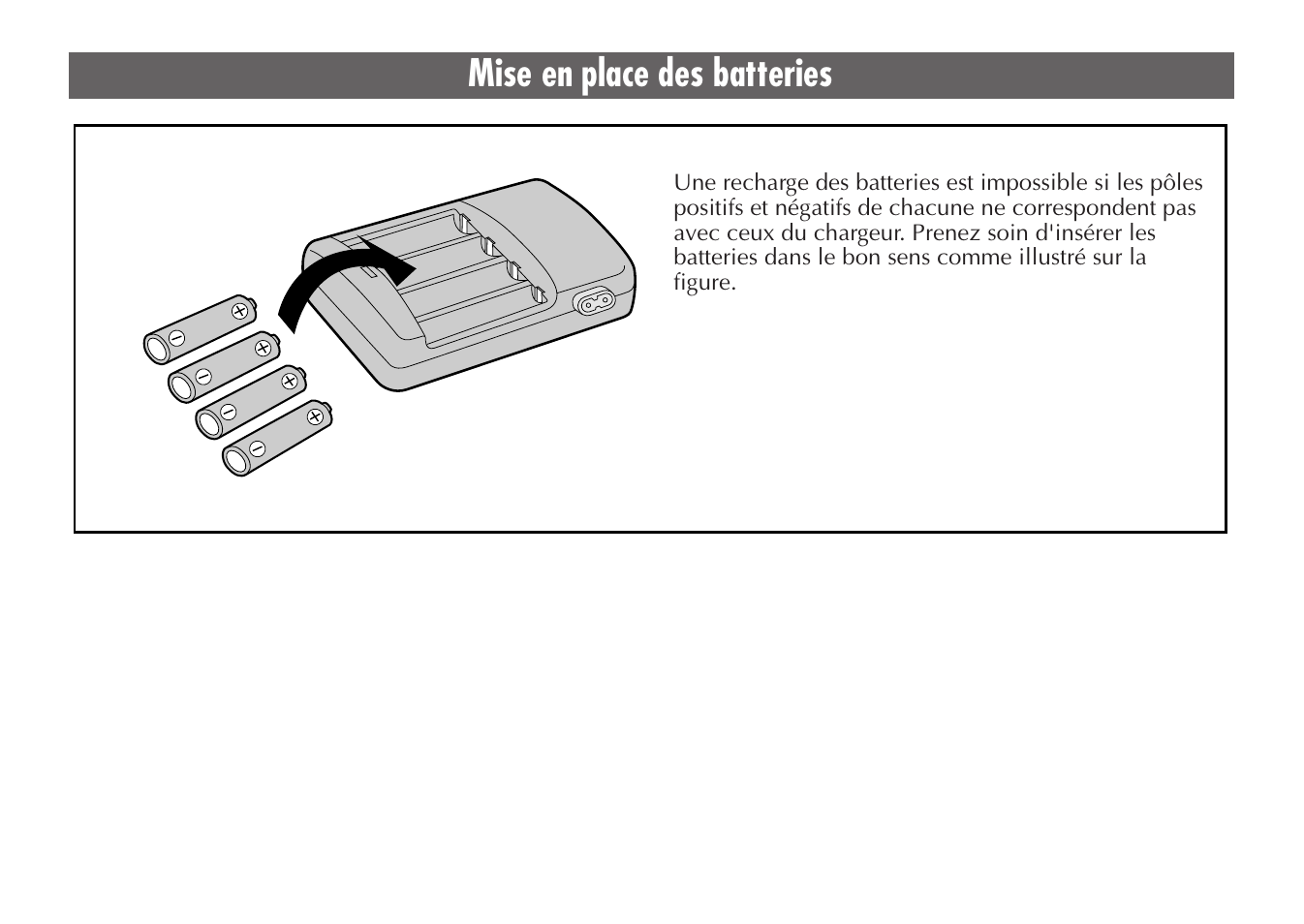 Mise en place des batteries | JVC BH-VC20EG/EK User Manual | Page 28 / 32