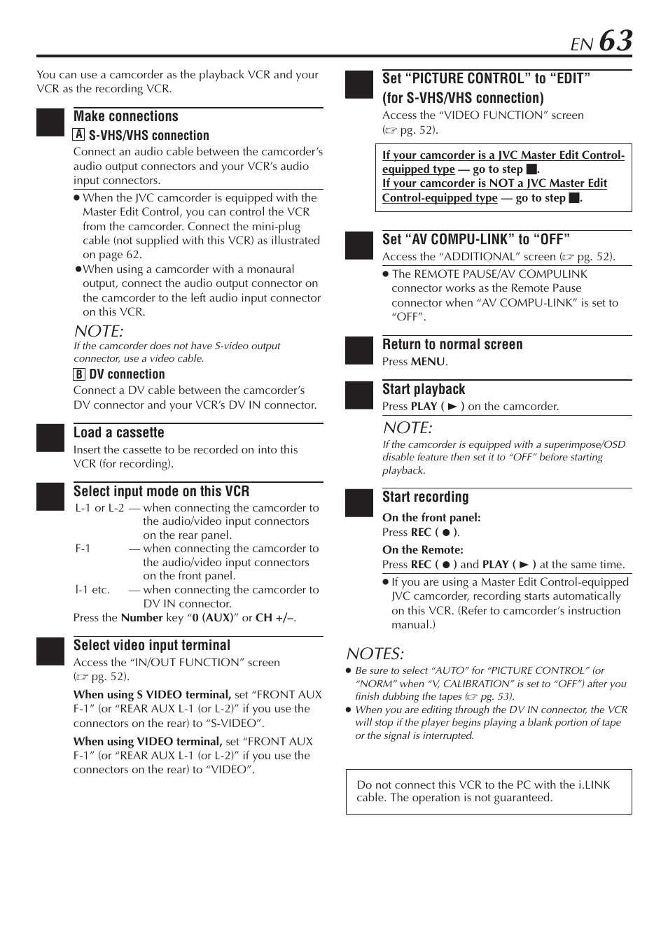 JVC HM-DH30000U User Manual | Page 63 / 84