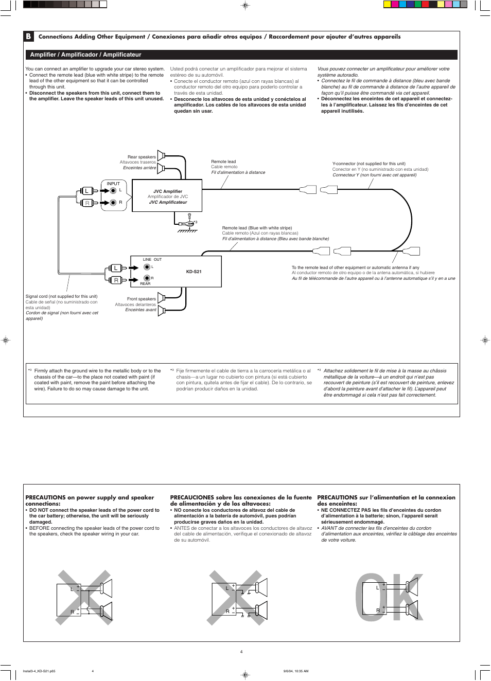 JVC KD-S21 User Manual | Page 4 / 4