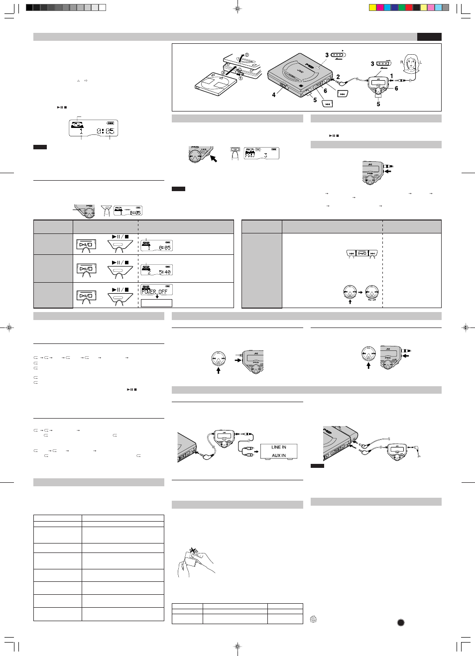 Vol jog mode a.c.bass, Jog mode | JVC XM-P55BU User Manual | Page 2 / 2