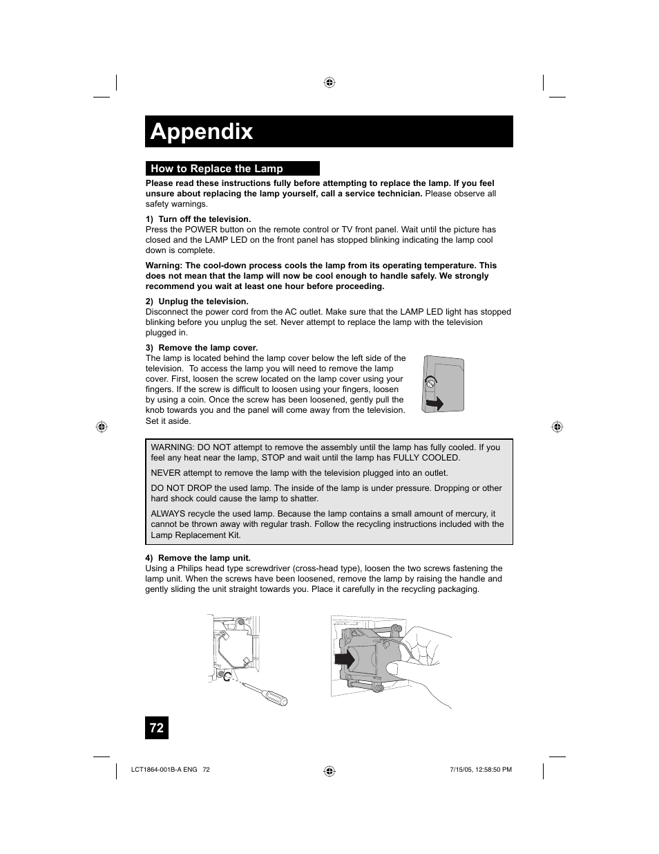 Appendix | JVC HD-52G566 User Manual | Page 72 / 80