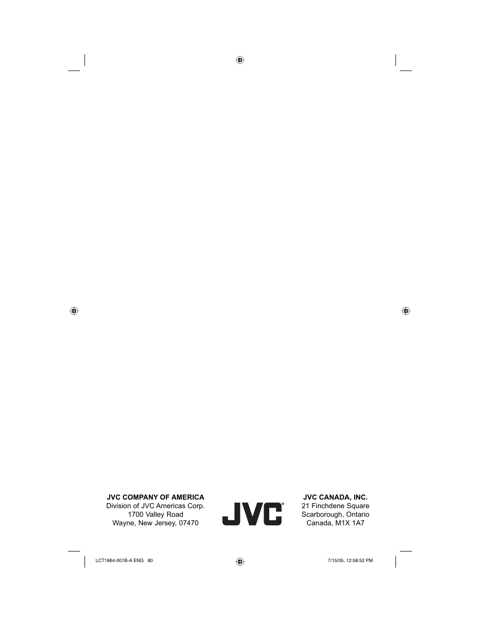 JVC HD-52G566 User Manual | Page 80 / 80