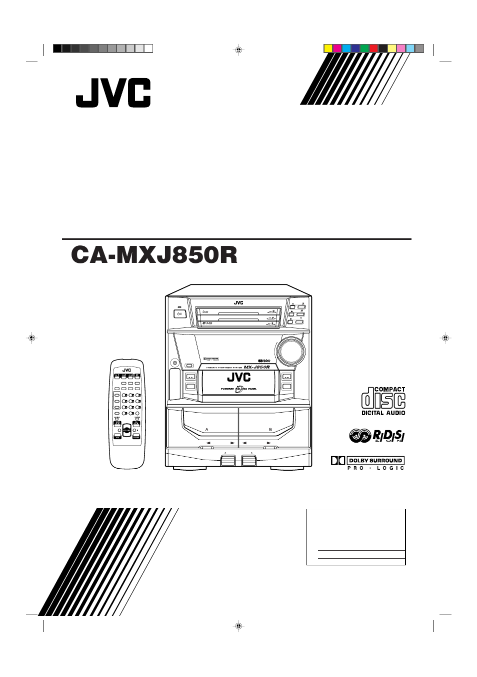 JVC CA-MXJ850R User Manual | 36 pages