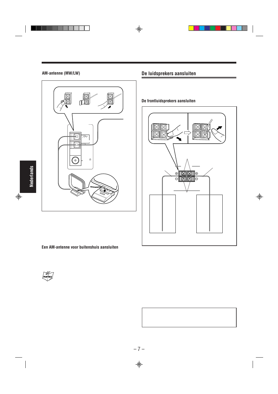 De luidsprekers aansluiten | JVC CA-MXJ850R User Manual | Page 12 / 36