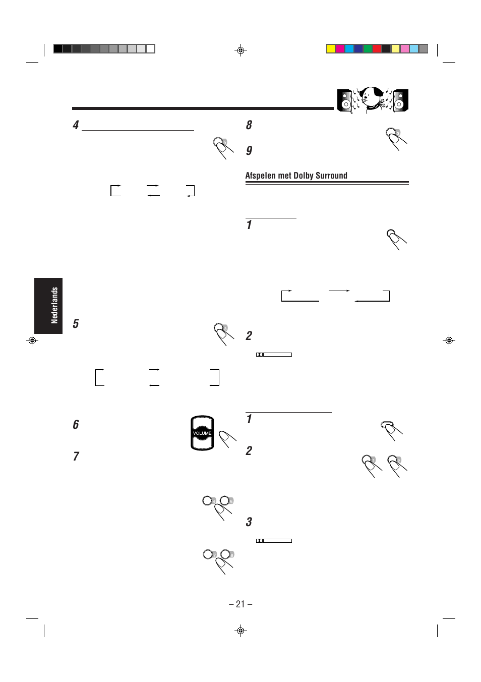 Afspelen met dolby surround | JVC CA-MXJ850R User Manual | Page 26 / 36