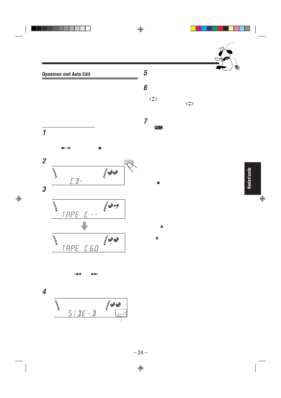 Opnemen met auto edit | JVC CA-MXJ850R User Manual | Page 29 / 36