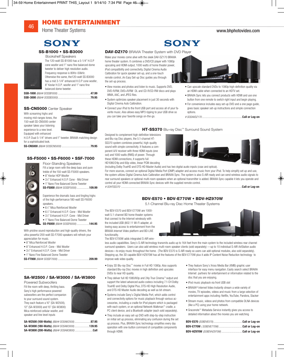 Home entertainment, Home theater systems | JVC DV-SP506 User Manual | Page 13 / 32