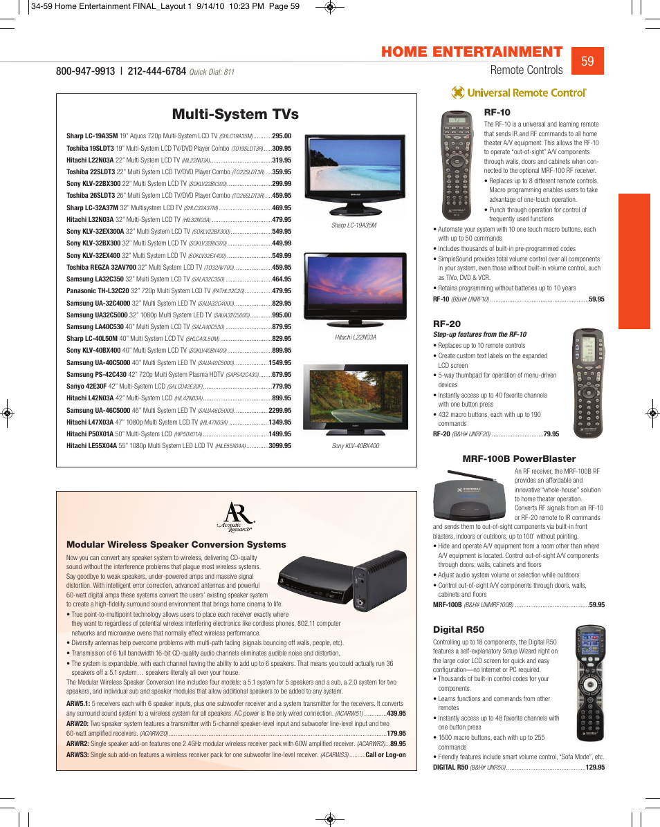 Home entertainment, Multi-system tvs, Remote controls | JVC DV-SP506 User Manual | Page 26 / 32