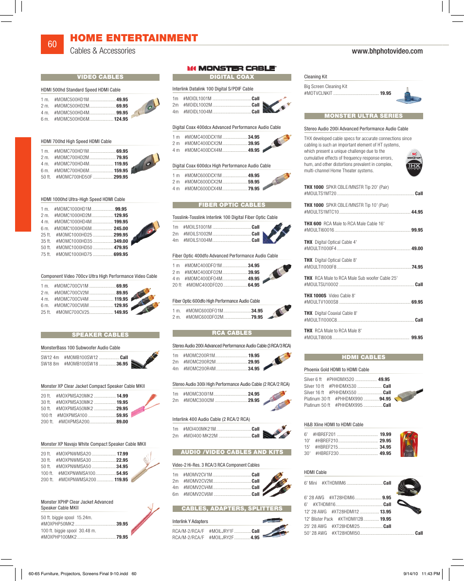 Home entertainment, Cables & accessories | JVC DV-SP506 User Manual | Page 27 / 32