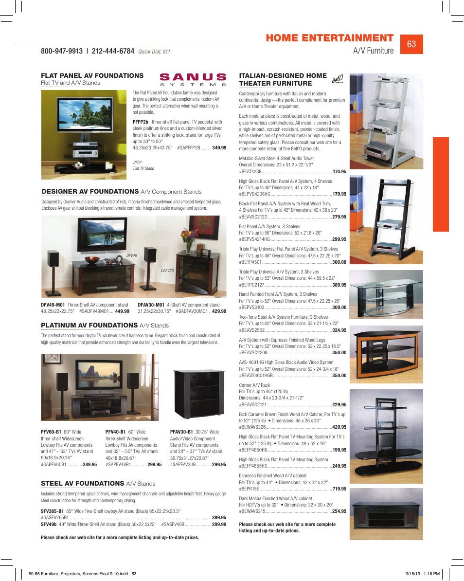 Home entertainment, A/v furniture | JVC DV-SP506 User Manual | Page 30 / 32