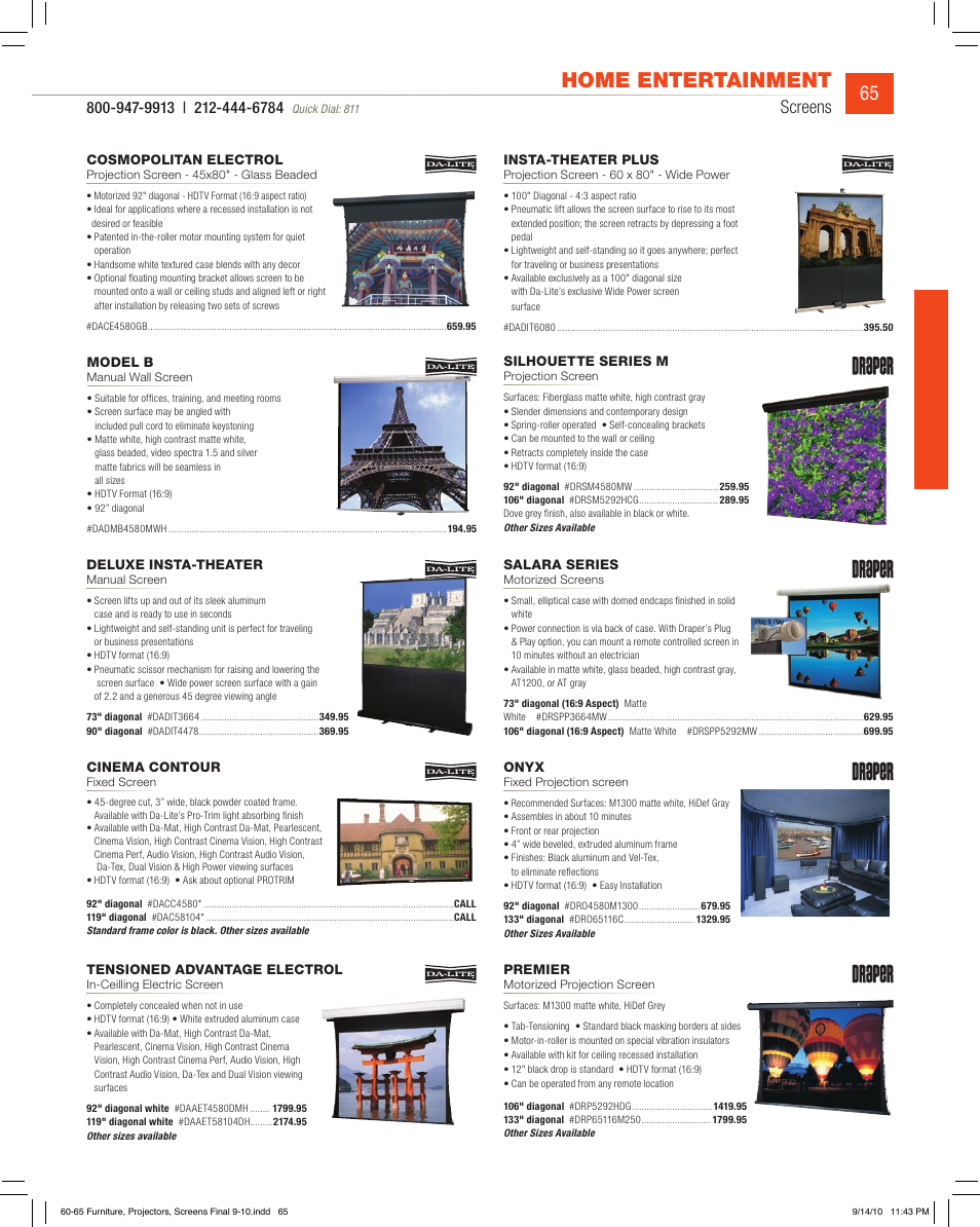 Home entertainment, Screens | JVC DV-SP506 User Manual | Page 32 / 32