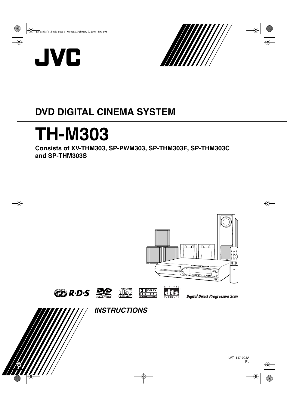 JVC XV-THM303 User Manual | 47 pages