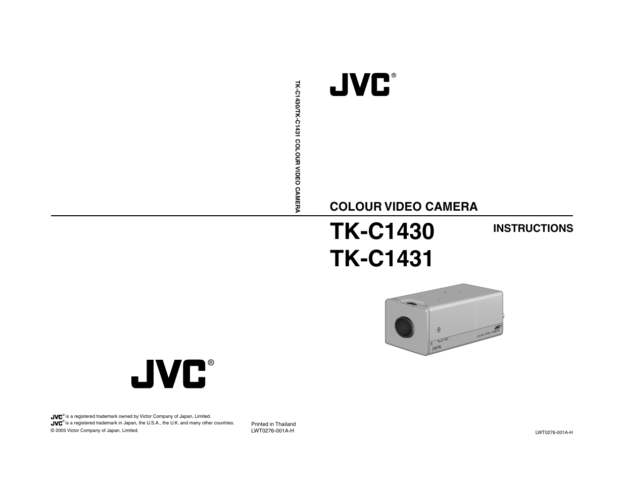 JVC TK-C1431 User Manual | 22 pages