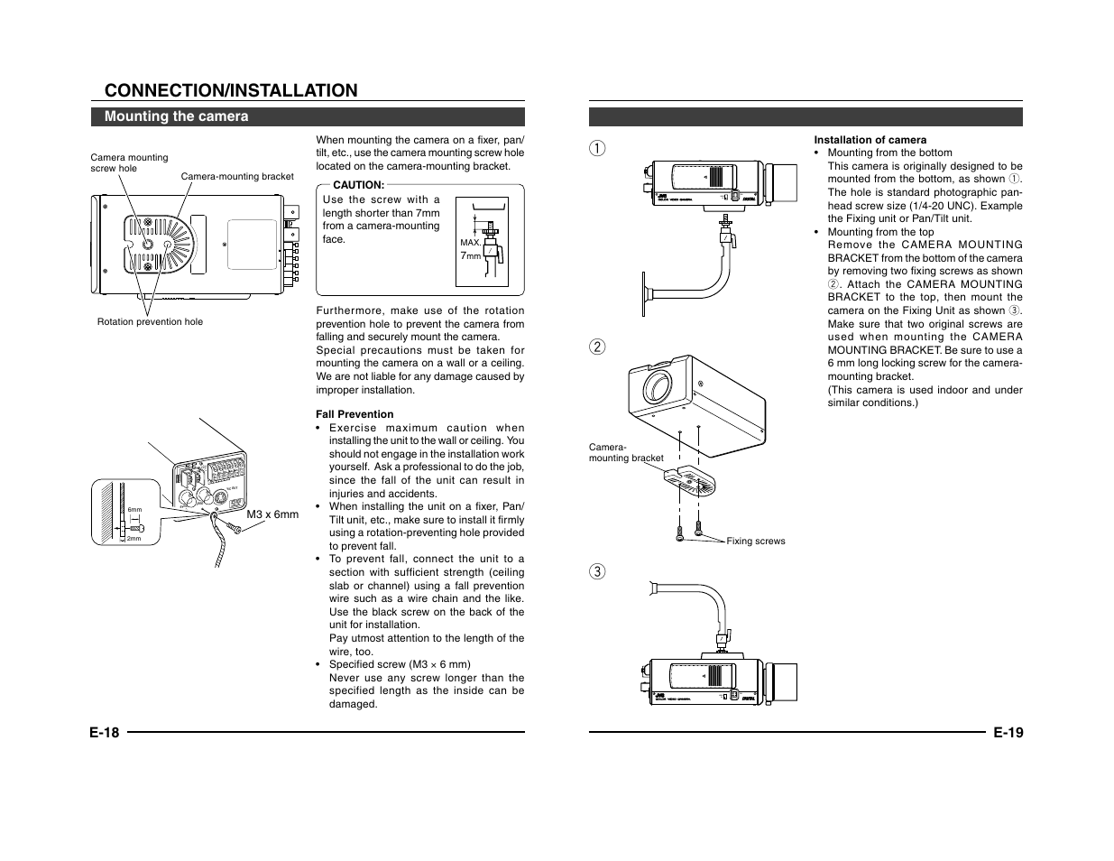 Connection/installation, Ab c d, Video dc iris iris video dc | Qw e | JVC TK-C1431 User Manual | Page 10 / 22