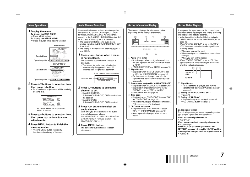 JVC DT-V9L3D User Manual | Page 7 / 46