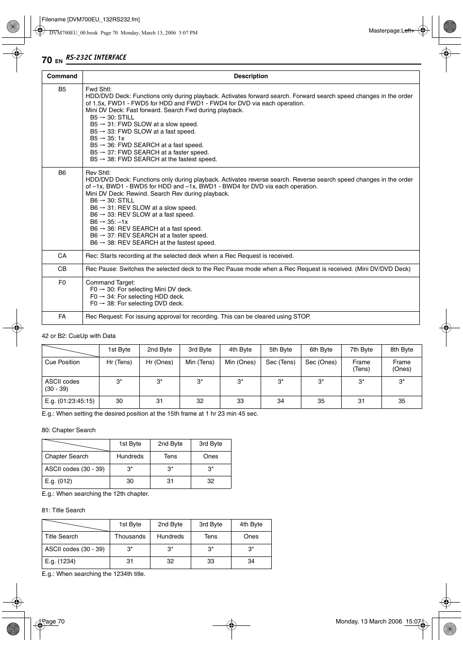 JVC SR-DVM700E User Manual | Page 70 / 76