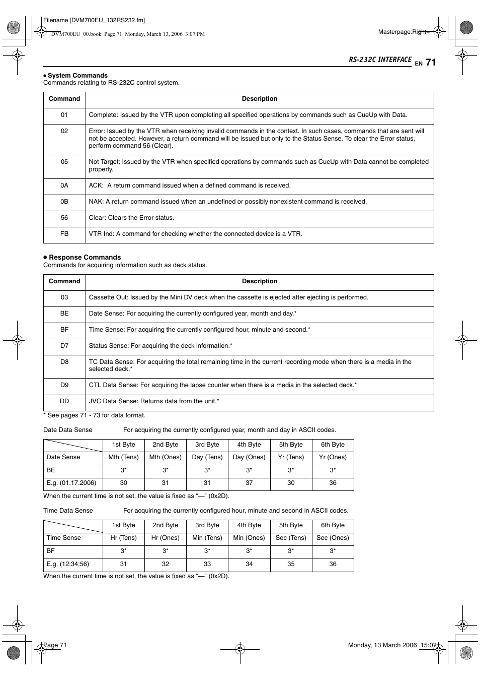 JVC SR-DVM700E User Manual | Page 71 / 76