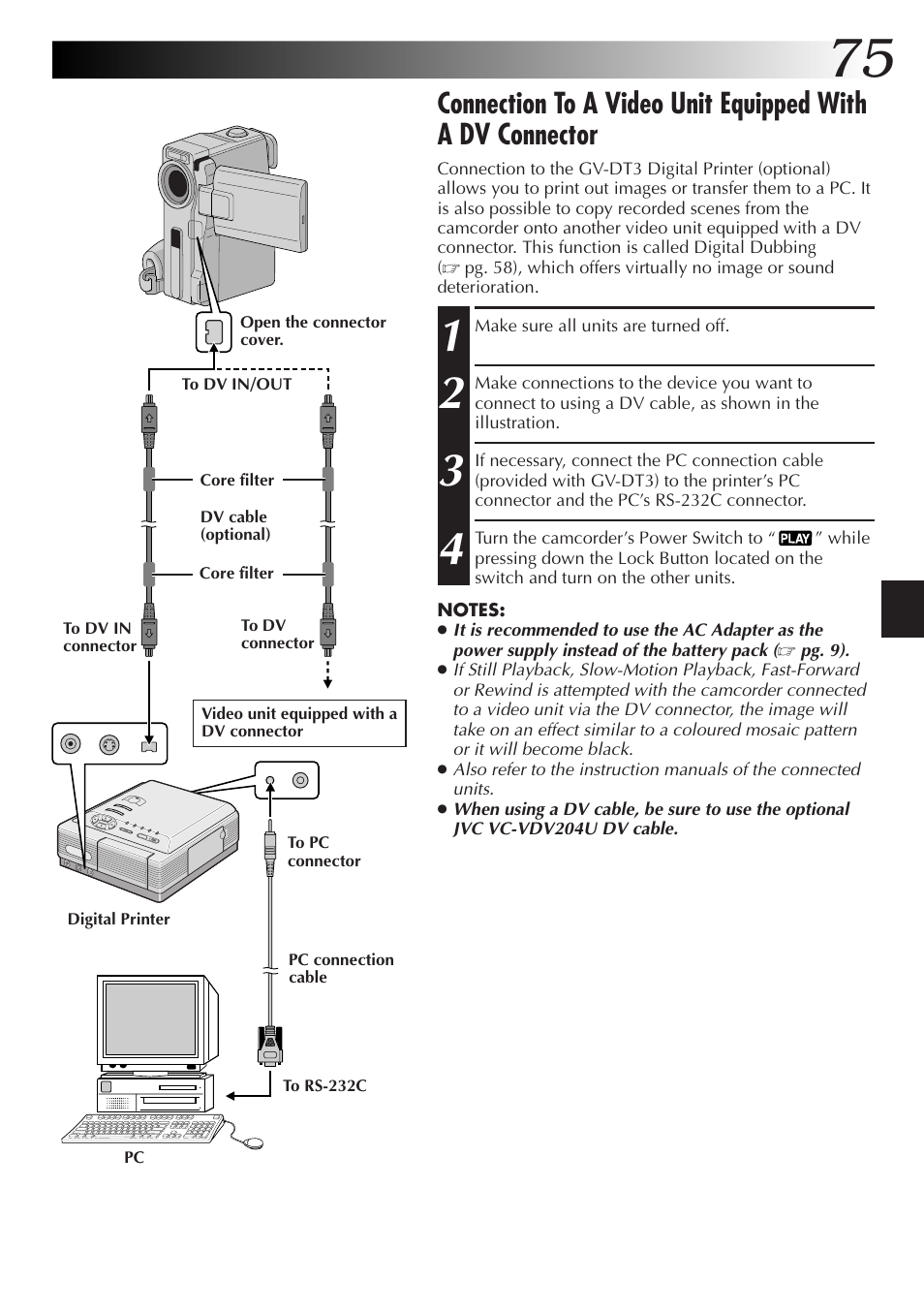 JVC GR-DVX48A User Manual | Page 75 / 100