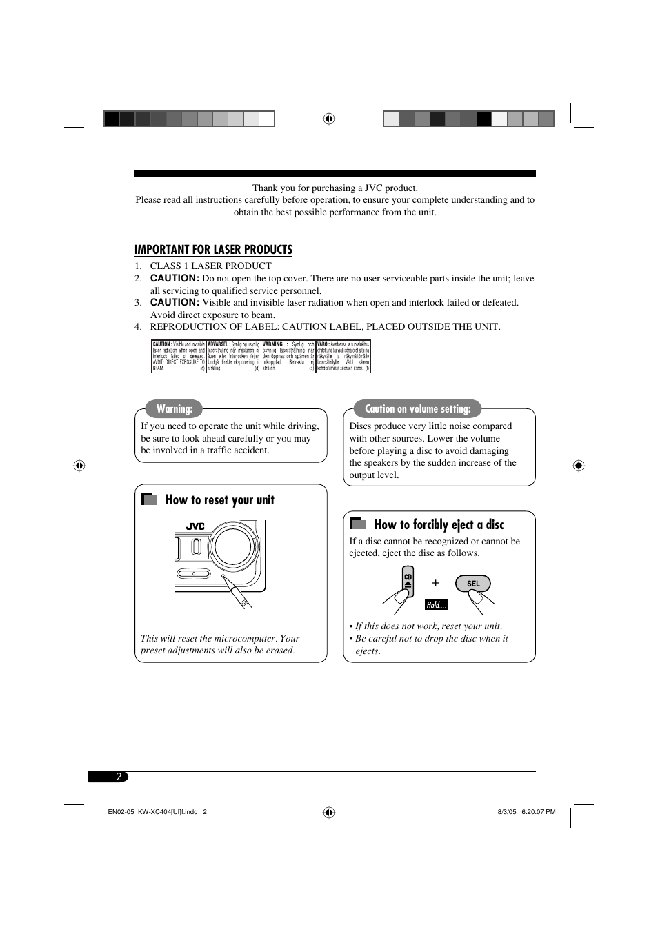 JVC W-XC406 User Manual | Page 36 / 66