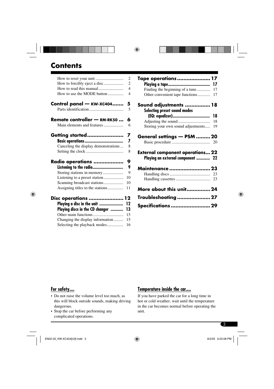 JVC W-XC406 User Manual | Page 37 / 66